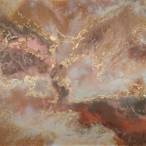 Somewhere in Time Limited Edition Print Earthy Reds gold Sarah Malone